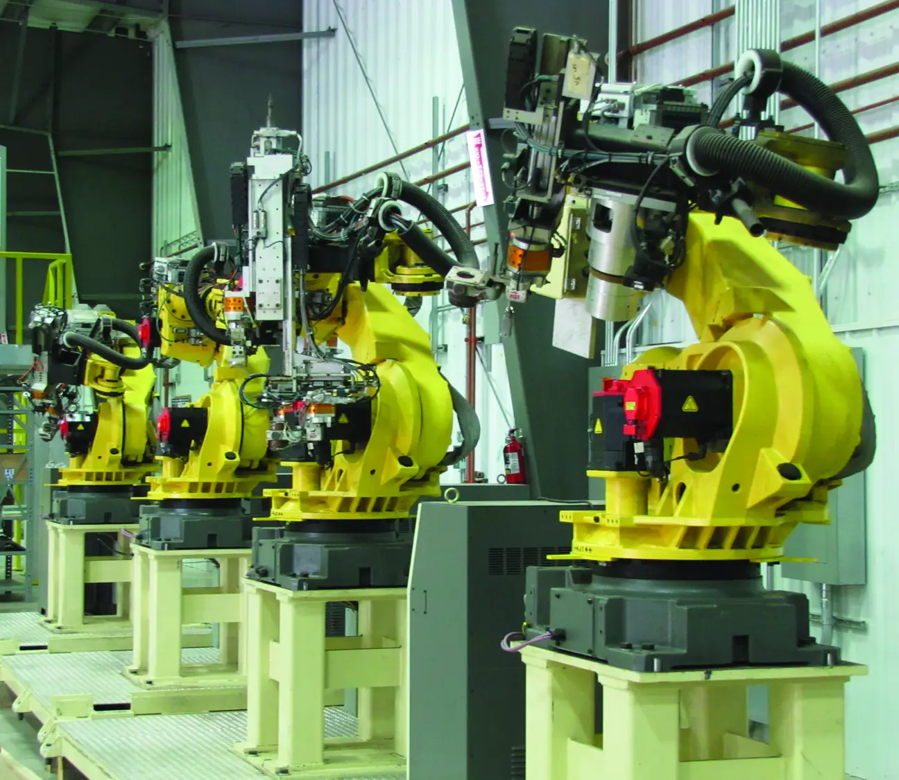 Robotic trim and finishing cell within Floe Thermoforming's integrated manufacturing floor